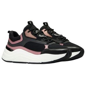 Mallet Womens/Ladies Cyrus Leather Sneakers / Black